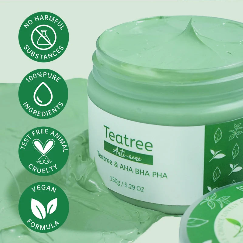 Green Tea Tree Clay Face Mask 🌿