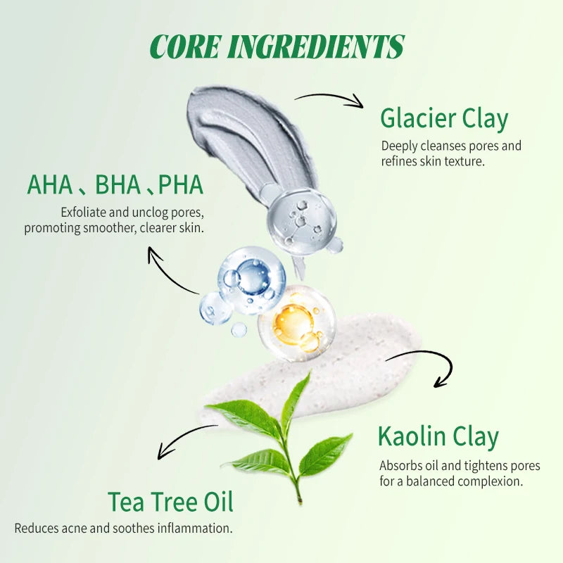 Green Tea Tree Clay Face Mask 🌿