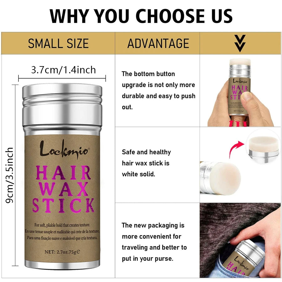 Hair Wax Stick – Anti-Frizz & Flyaway Control ✨