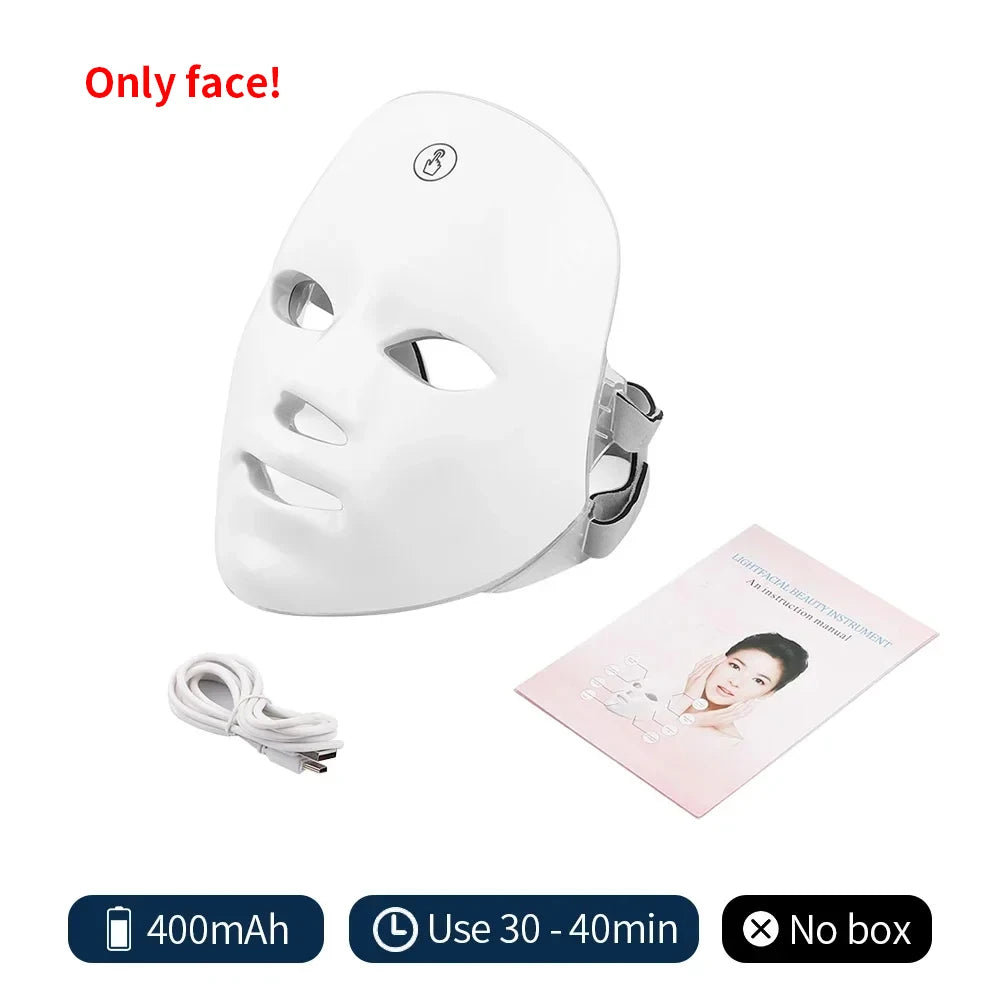 7-Color LED Face & Neck Beauty Mask
