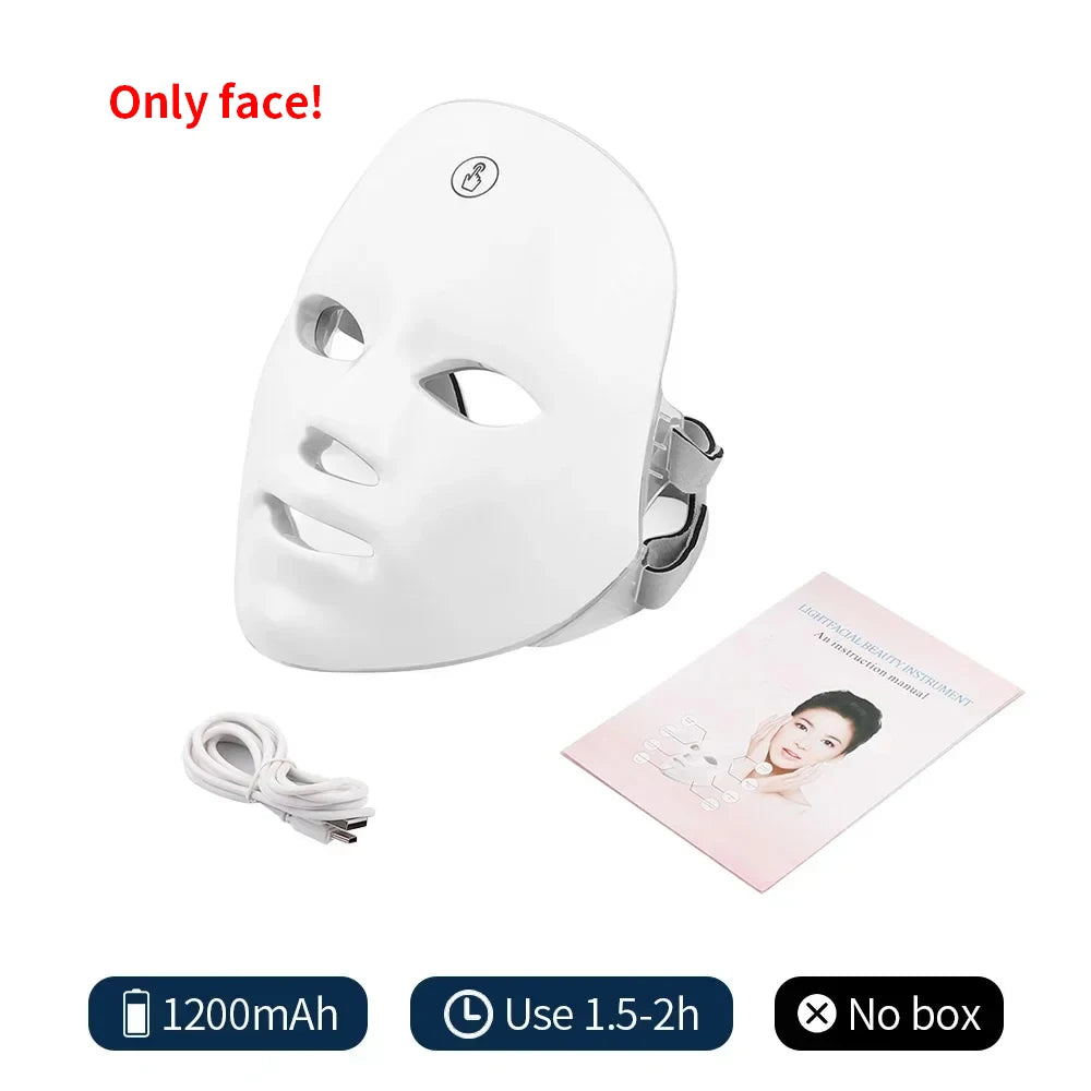 7-Color LED Face & Neck Beauty Mask