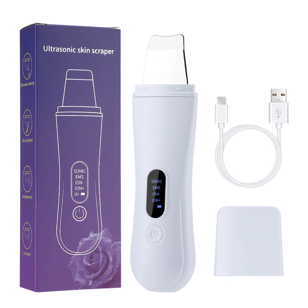 Ultrasonic Skin Scrubber – Deep Cleansing & Facial Care