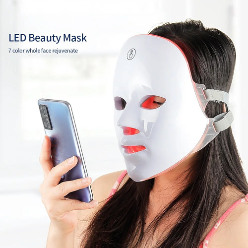 7-Color LED Face & Neck Beauty Mask