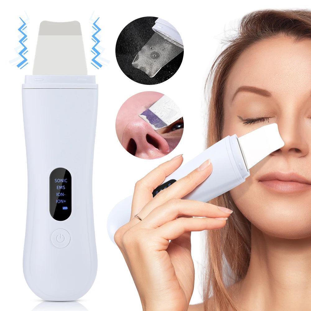 Ultrasonic Skin Scrubber – Deep Cleansing & Facial Care