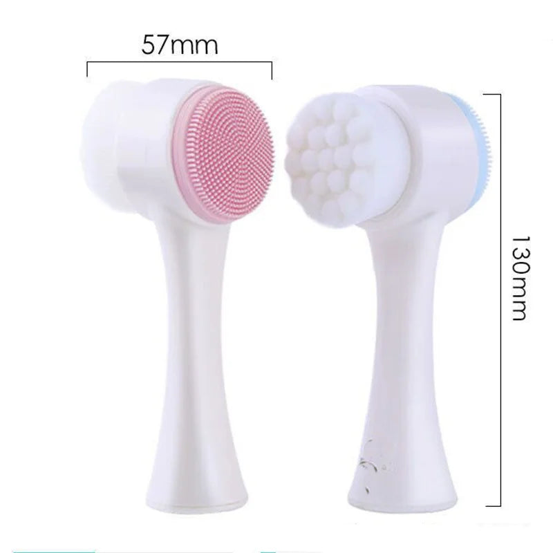 3D Double-Sided Facial Cleansing Brush
