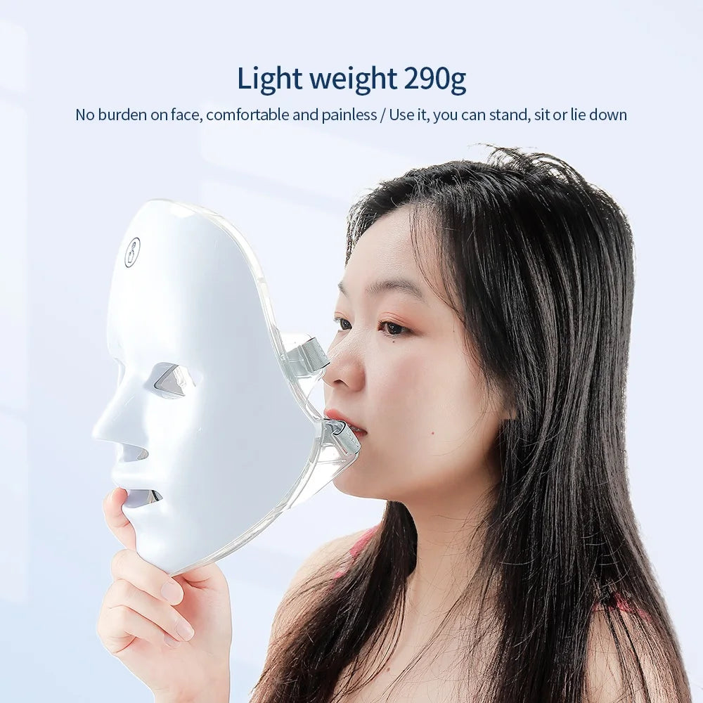 7-Color LED Face & Neck Beauty Mask